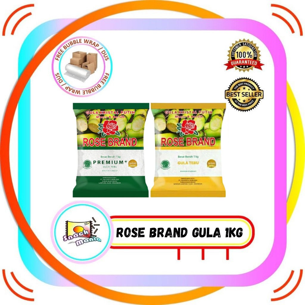 Jual Rose Brand Gula Pasir Kristal Premium Hijau Tebu Kuning Kg