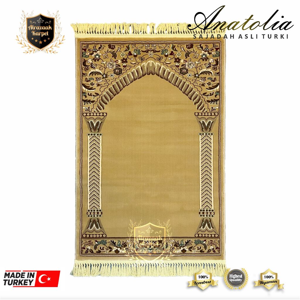 Jual Sajadah Imam Import Turki Anatolia Tebal X Motif Shopee