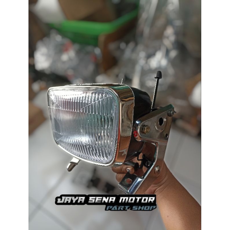 Jual Lampu Depan Reflektor Rx King Oval Set Breket Lampu Oval Rx King