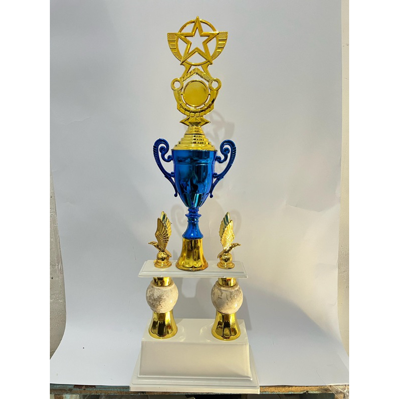 Jual Piala Kaki Marmer Cup Champion Tatakan Putih Piala Murah