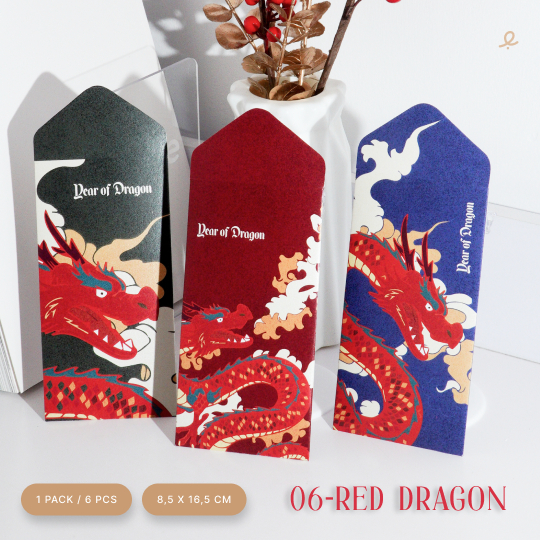 Jual Ready Stock Angpao Chinese New Year Dragon Amplop Angpao