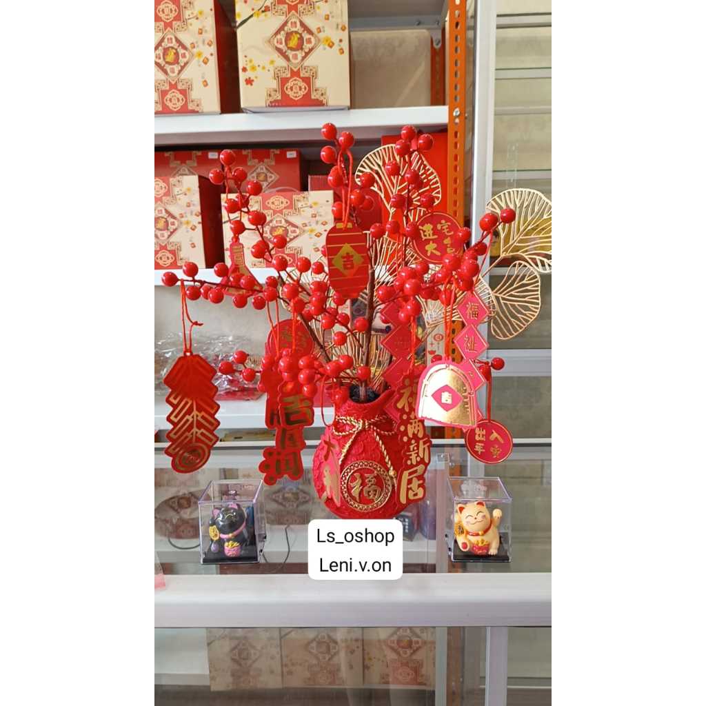 Jual Hiasan Pot Bunga Imlek Vase Decoration Chinese New Year Shopee