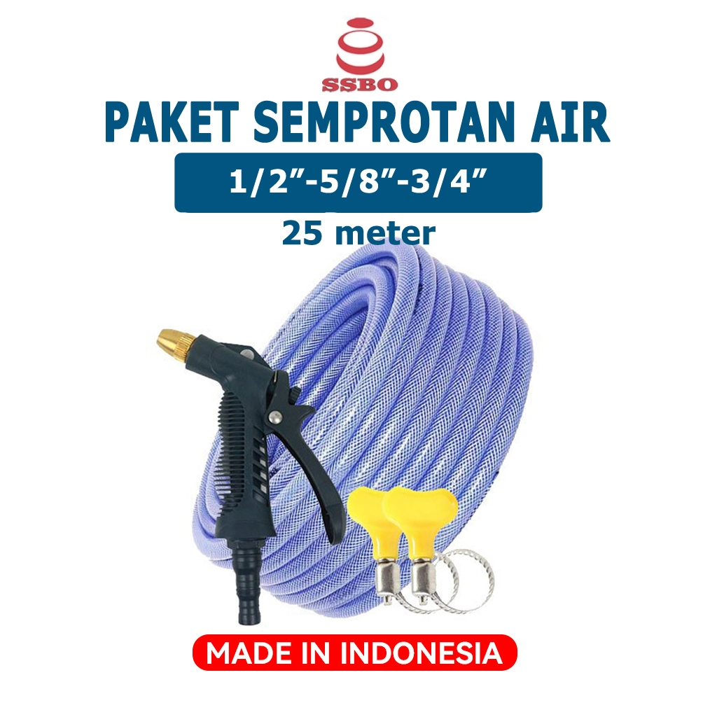 Jual SSBO Paket Selang Air 25 Meter Semprotan Air Taman Kebun Semprotan