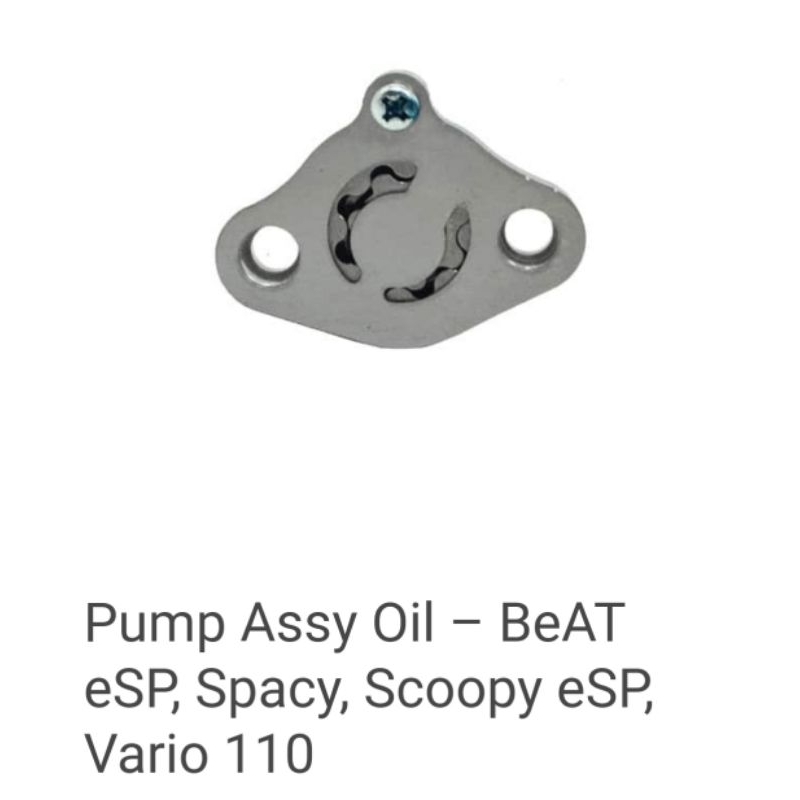 Jual Pump Assy Oil Pompa Oli Honda Beat ESP Spacy Scoopy ESP Vario 110