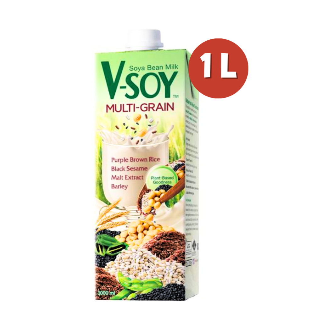 Jual V SOY MULTI GRAIN SOYA BEAN MILK 1 L MULTIGRAIN VSOY SUSU SOYA 1