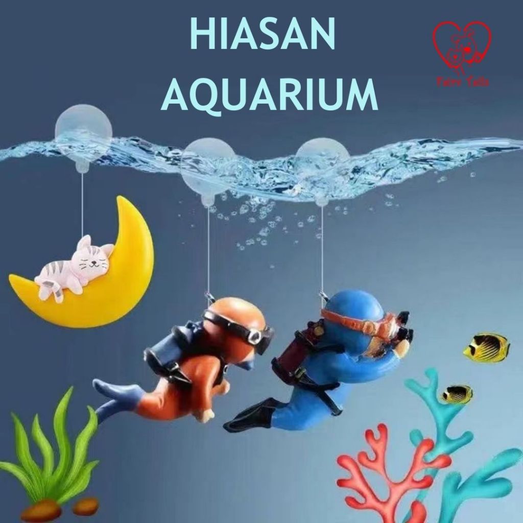 Jual Hiasan Aquarium Ornamen Miniatur Dekorasi Akuarium Penyelam