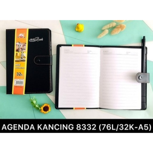 Jual Agenda Kancing Free Ballpoint Notes Notebook Buku Notepad