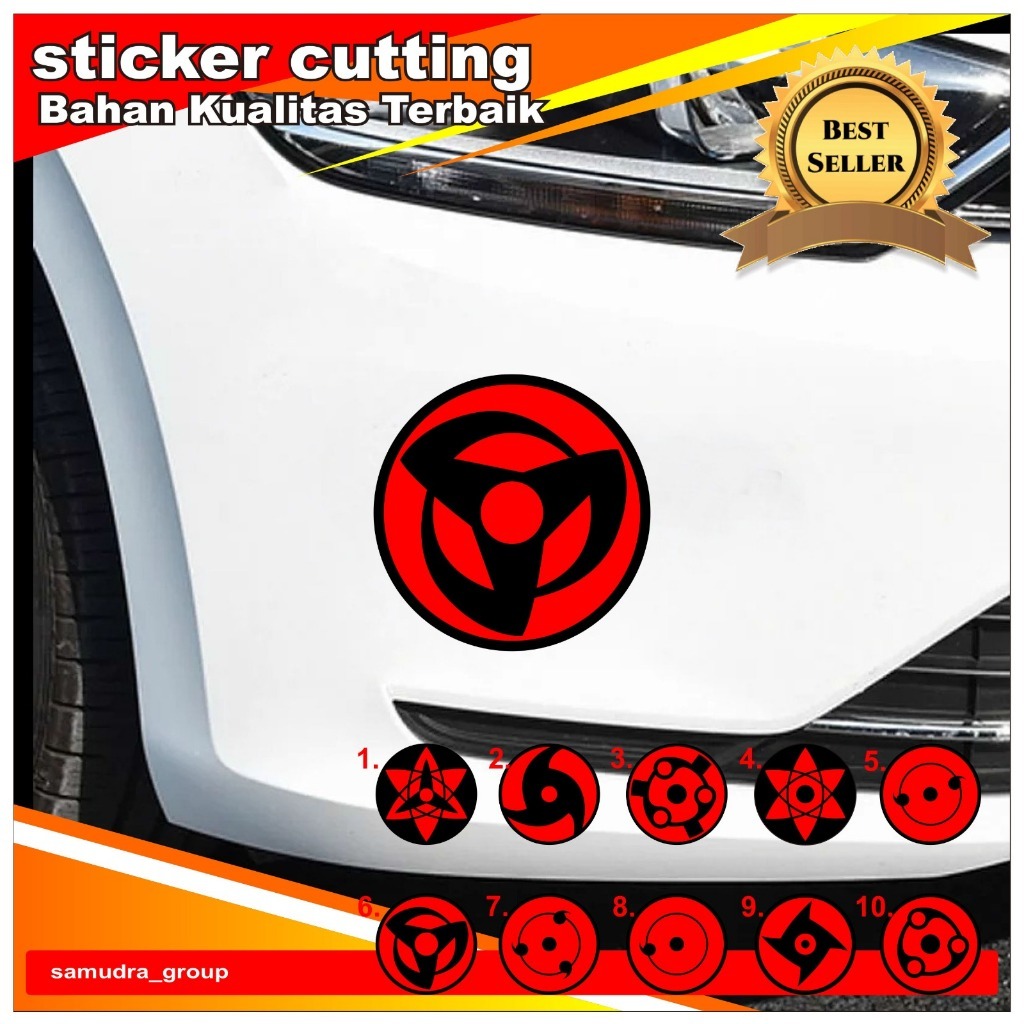 Jual STIKER SHARINGAN UCIHA CUTTING STICKER VINYlL Shopee Indonesia