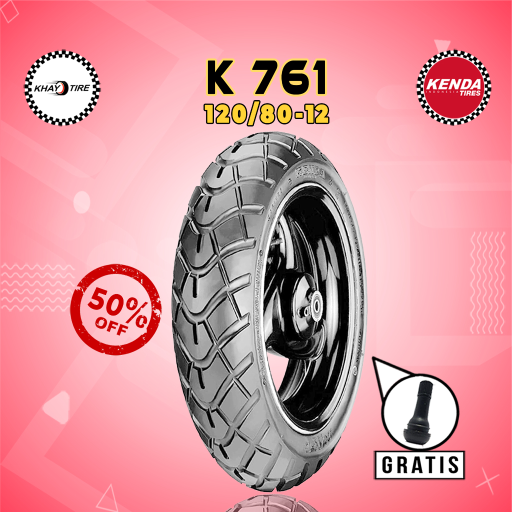 Jual Ban Motor Vespa Matic KENDA COOL K761 120 80 Ring 12 Tubeless