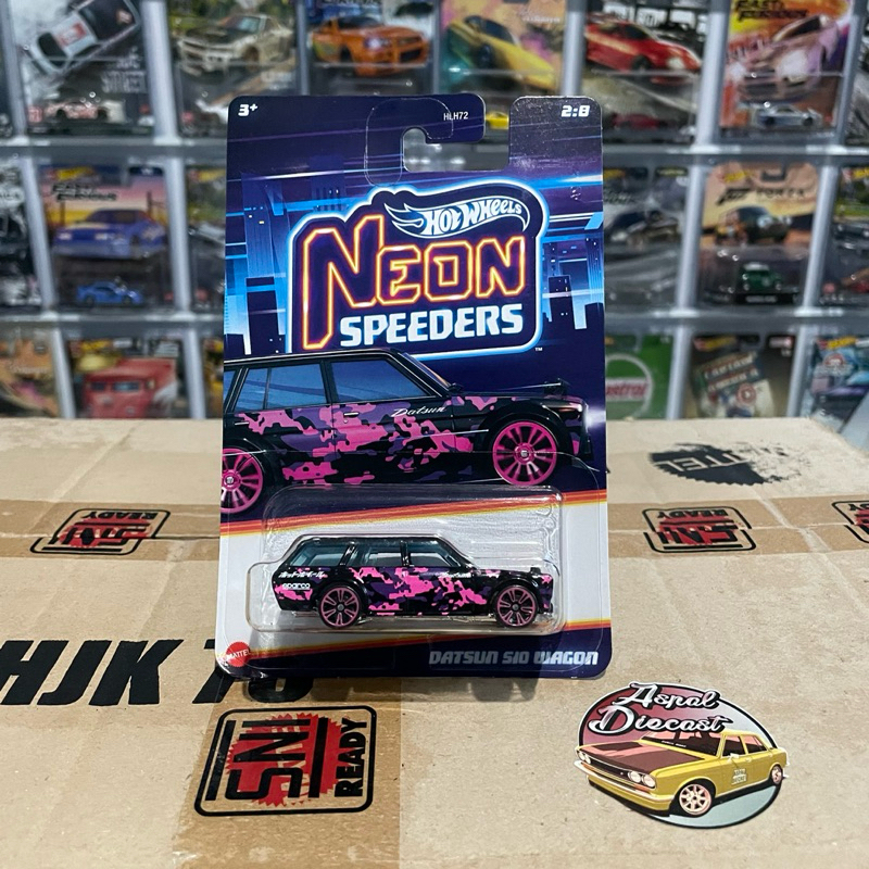 Jual Hot Wheels Neon Speeders Datsun 510 Wagon Shopee Indonesia
