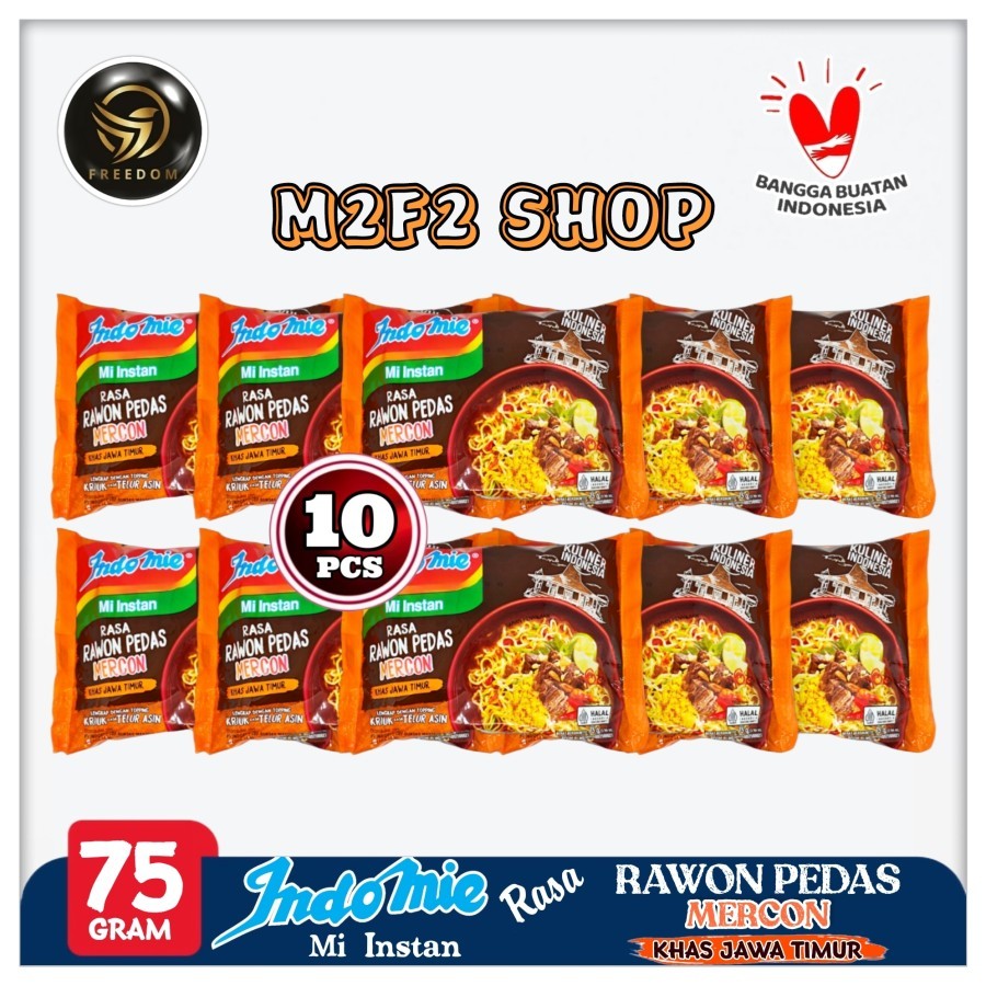 Jual Indomie Mie Instant Kuah Rasa Rawon Pedas Mercon Bag Gr