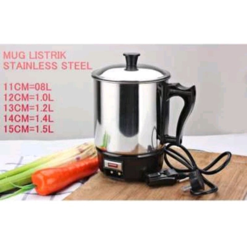 Jual Mug Elektrik Pemanas Air Stainless Teko Listrik Shopee Indonesia