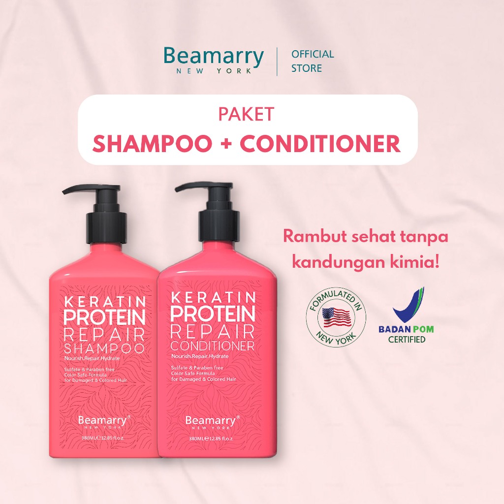 Jual Beamarry Hair Care Paket Shampoo Conditioner Ml Shopee