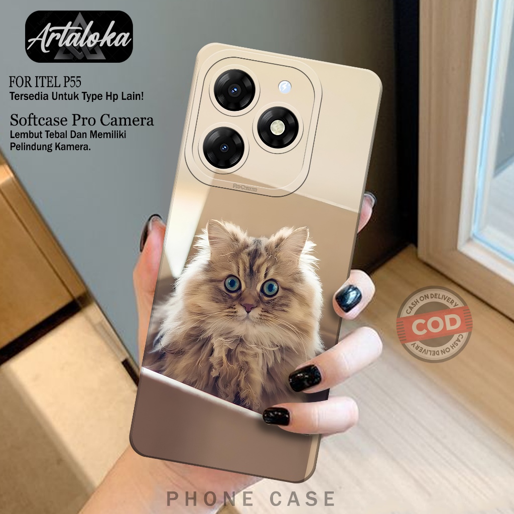 Jual Softcase Hp Itel P G Nfc Fashion Case Kucing Case Itel P G