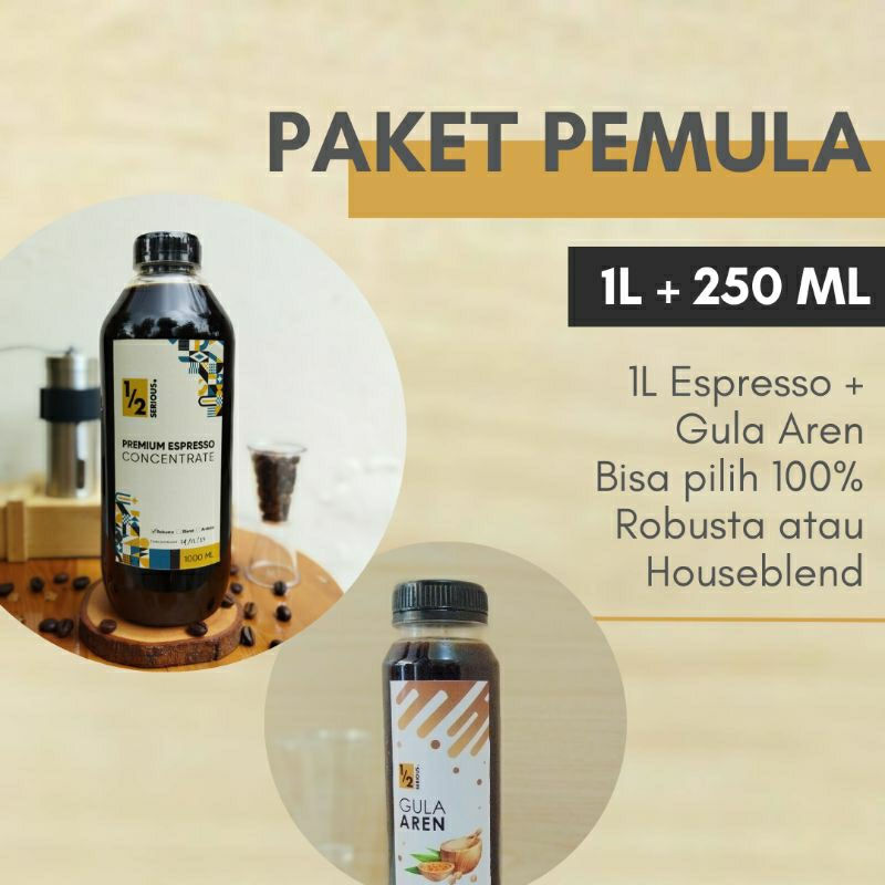 Jual Paket Pemula Espresso Cair L Gula Aren Cair Ml Shopee