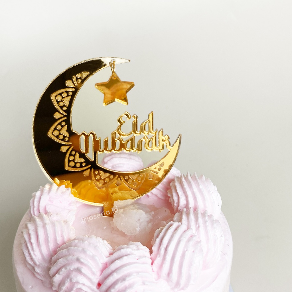 Jual Topper Kue Lebaran Cake Topper Idul Fitri Cake Topper Shopee