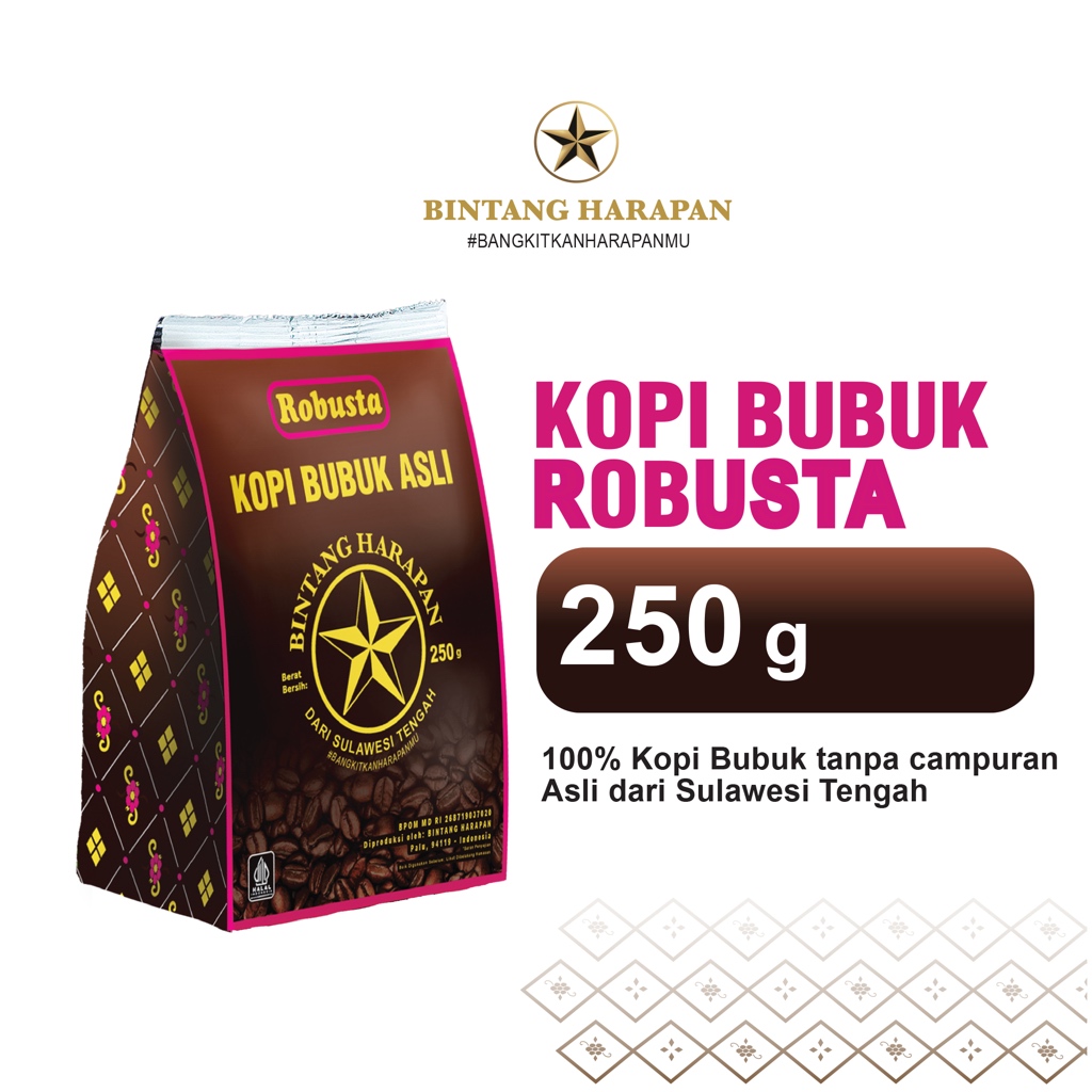 Jual Kopi Robusta Bubuk Bintang Harapan Gr Shopee Indonesia