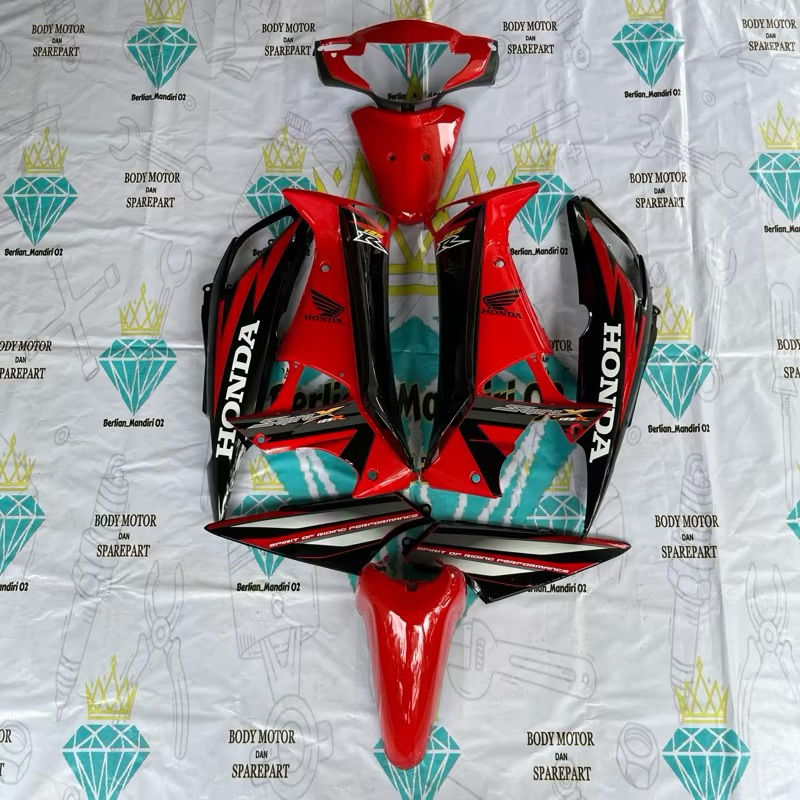 Jual Cover Body Fullset Halus Dan Kasar Honda Supra X Lama Set