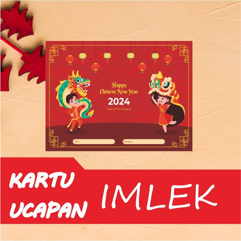 Jual Kartu Ucapan Imlek Chinese New Year Greeting Card Chinese New