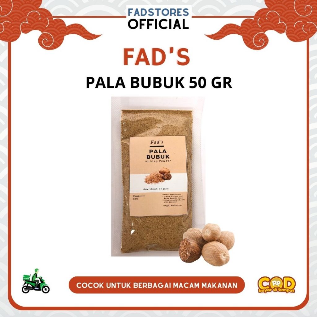 Jual Pala Bubuk Gr Nutmeg Powder Gr Fad S Rempah Bubuk Rempah