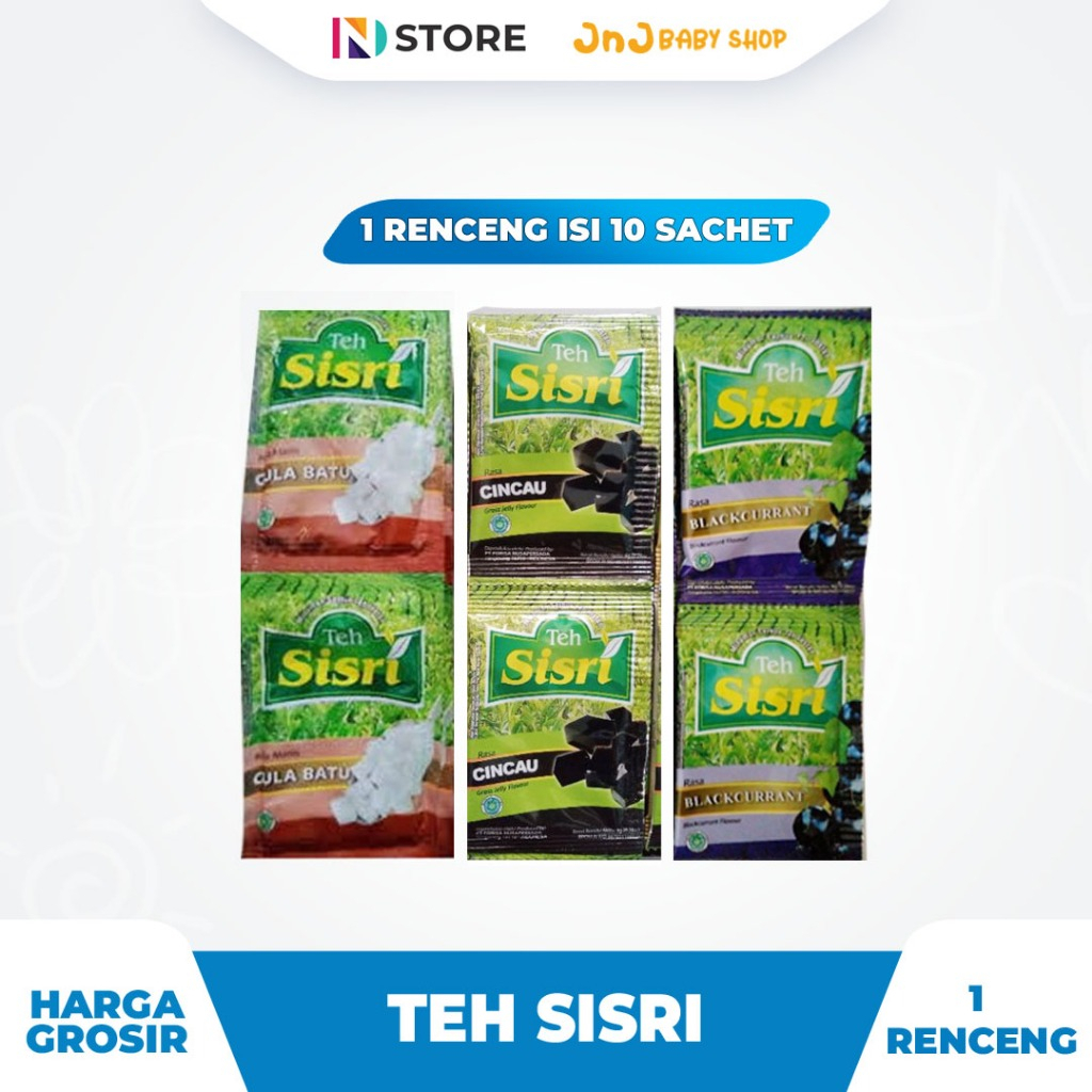 Jual Teh Sisri Gula Batu Cincau Blackcurrant Renceng Isi Sachet