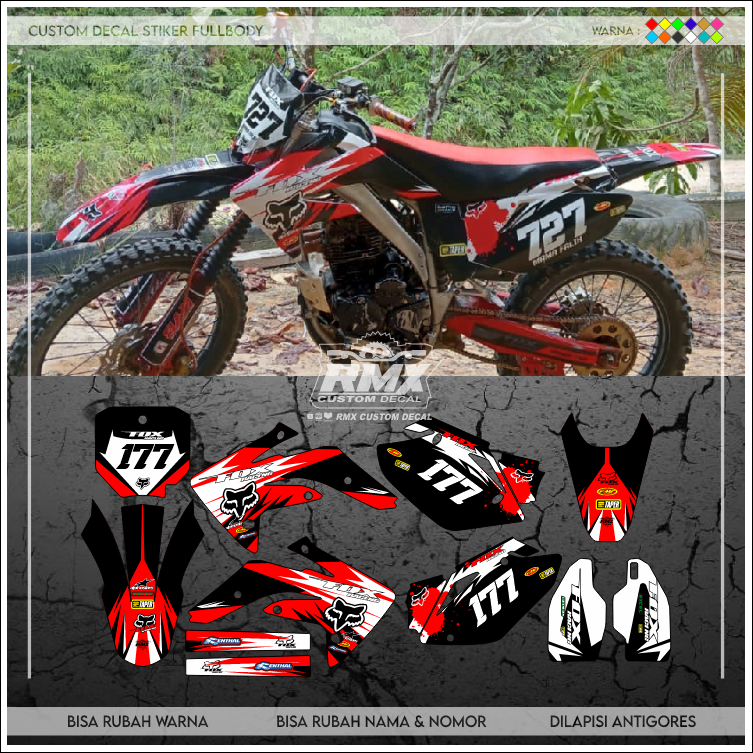 Jual Decal Crf R Fullbody Dekal Stiker Crf Lama Hitam