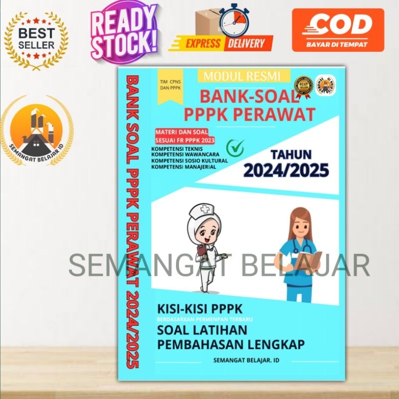 Jual Buku Modul Resmi Pppk Perawat Terbaru Bank Soal Pppk