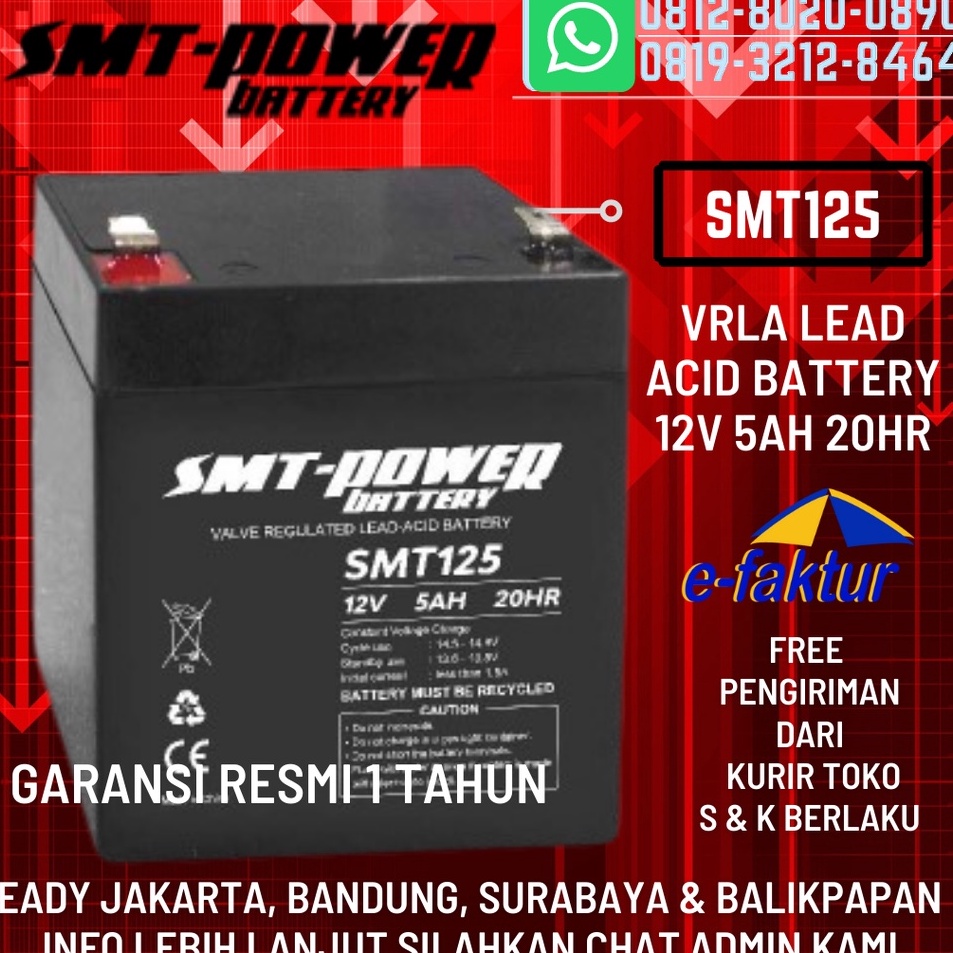 Jual PRODUCT TERKECE AKI UPS SMT POWER 12V 5AH BATERAI UPS ICA EATON