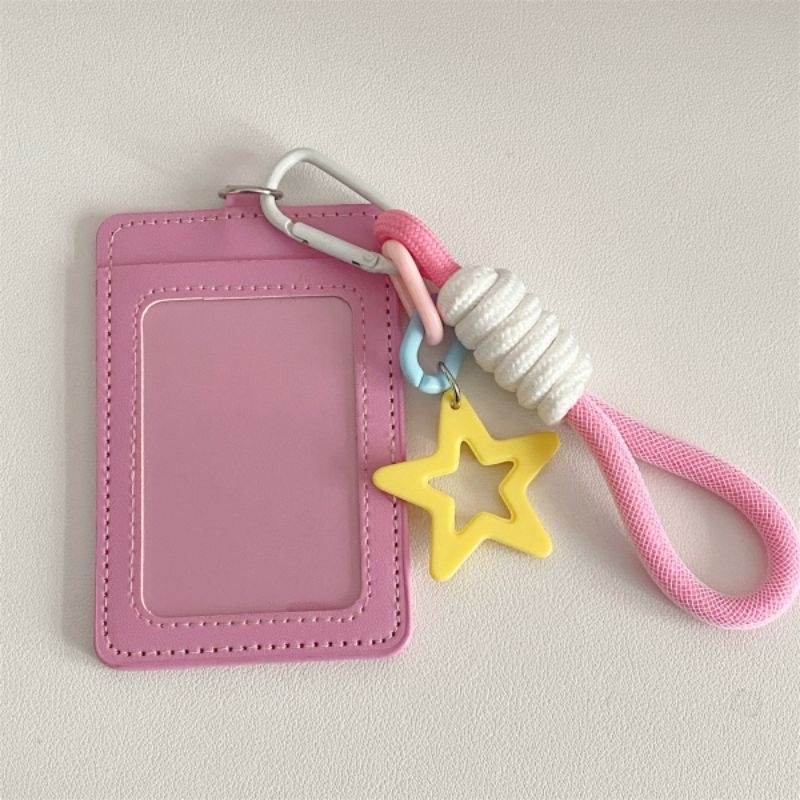 Jual Card Holder Gantungan Kunci Star Lolypop With Keychain Colorful