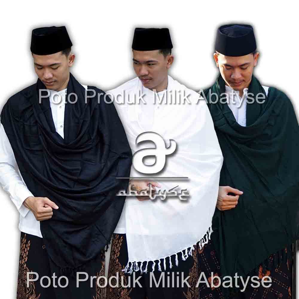 Jual Sorban Rida Putih Dan Hitam Polos Panjang Rida Solo Rayon Surban