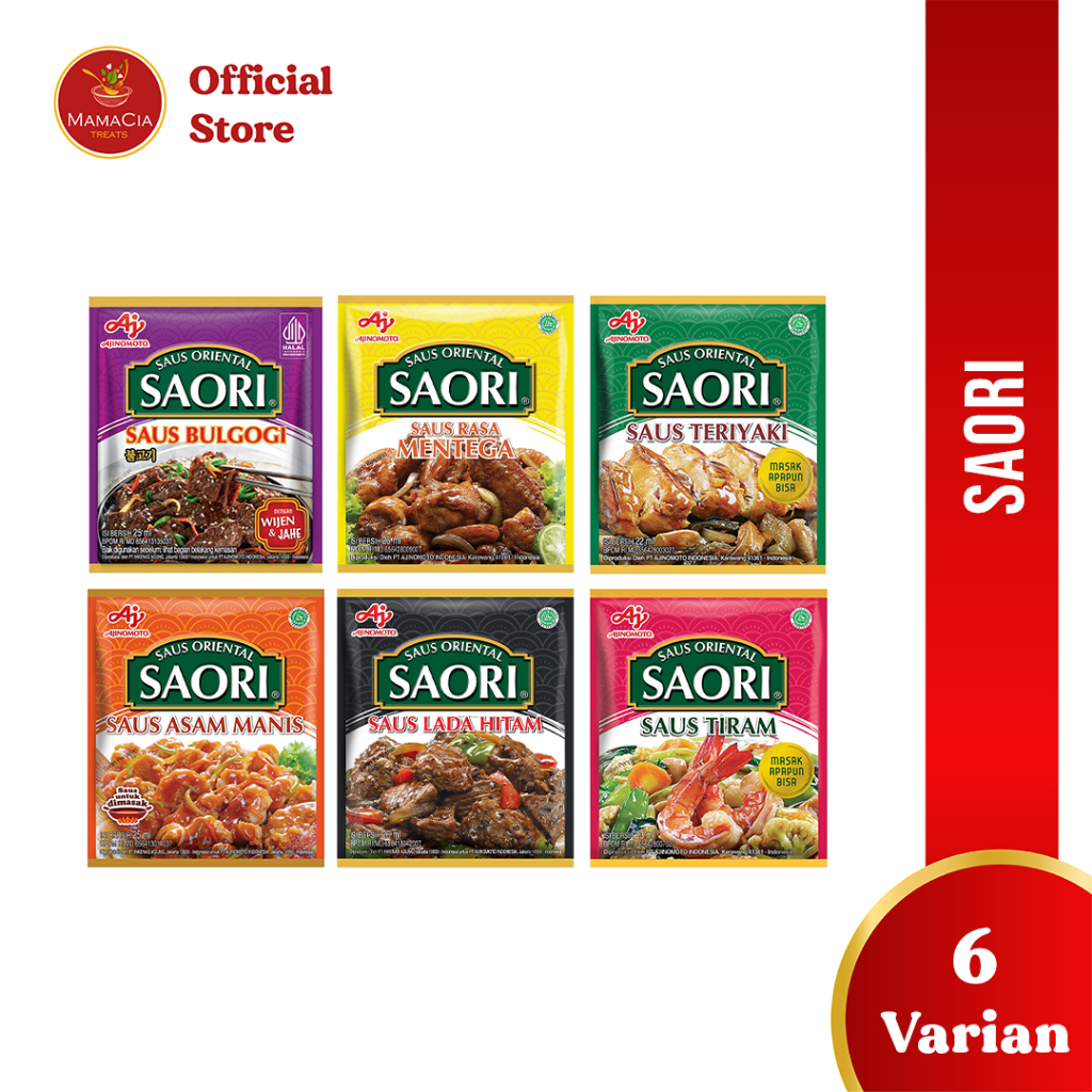 Jual Saori Saos Oriental Tiram Teriyaki Lada Hitam Bulgogi Sachet