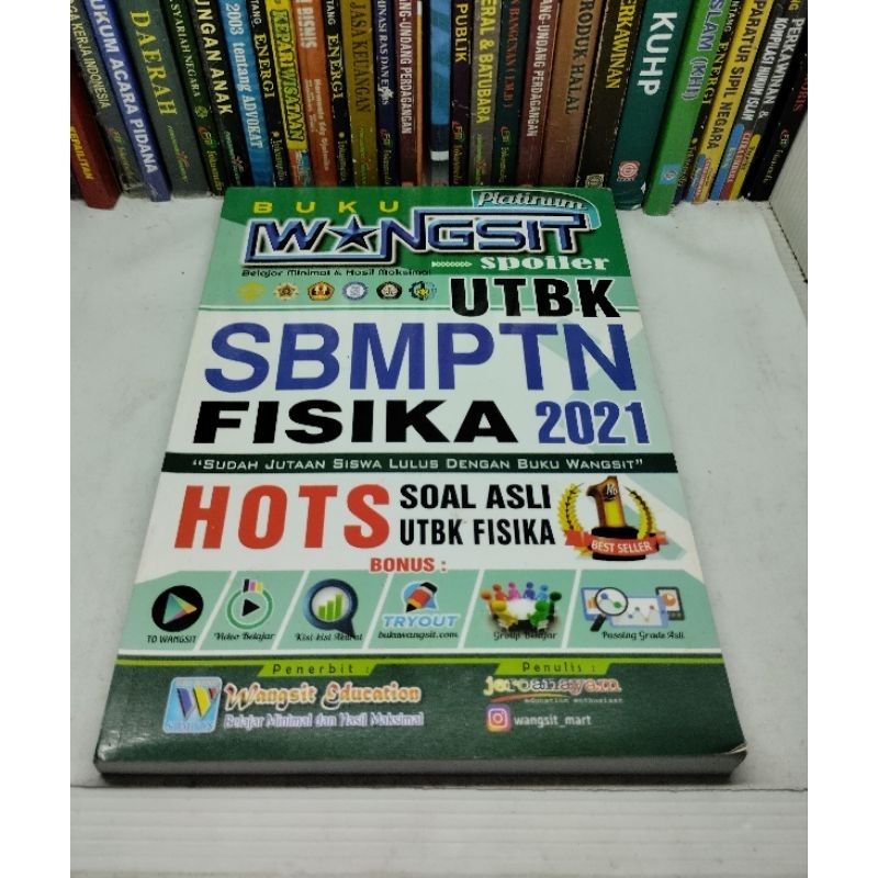 Jual SOAL ASLI UTBK SBMPTN FISIKA 2021 BUKU WANGSIT SPOILER PLATINUM