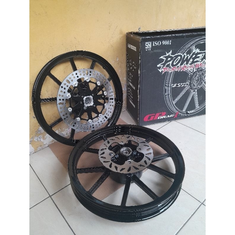 Jual Velg Ninja R Ss Dan Rr Merek Gp Drag Depan 160 Belakang 185 Ring