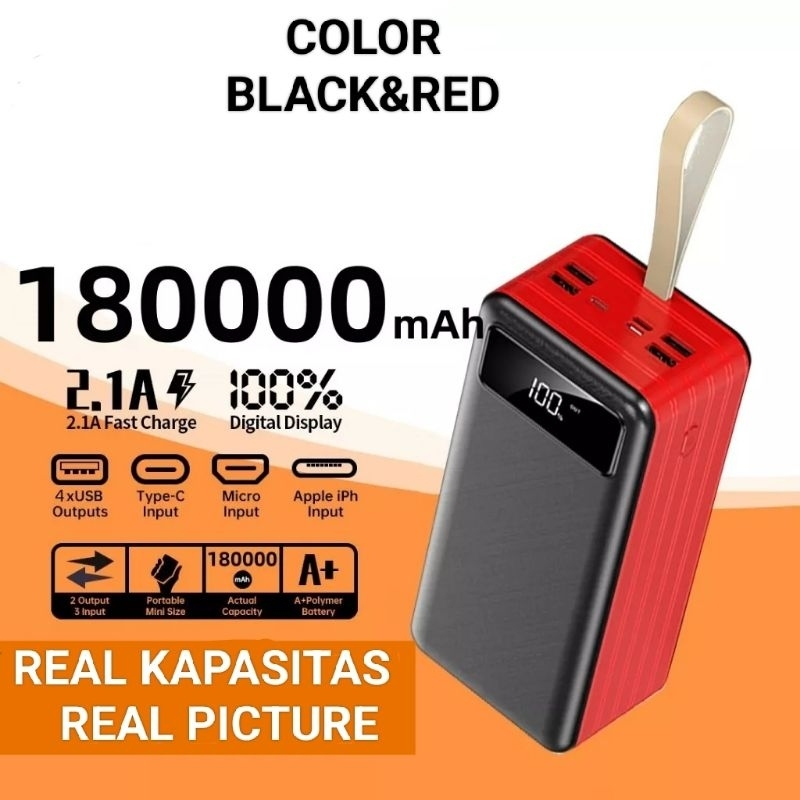 Jual AMASTER Powerbank Robot 1000000mah 4 Output 3 Input Led Power