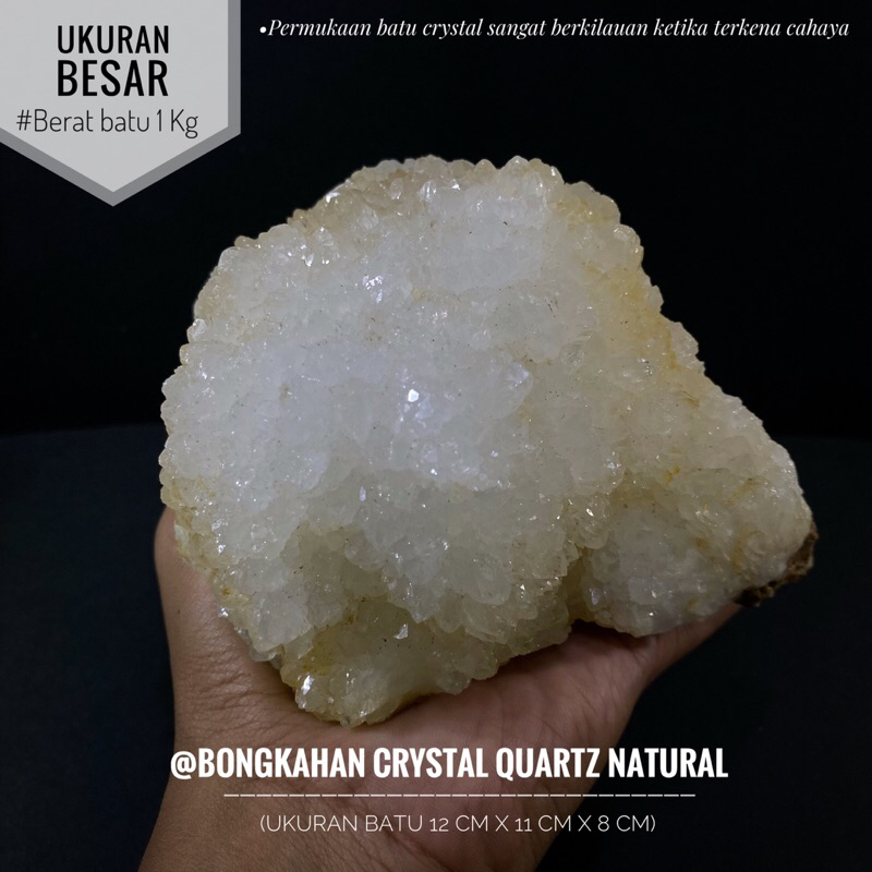 Jual Bongkahan Crystal Quartz Natural L Atau Batu Kristal Lemurian