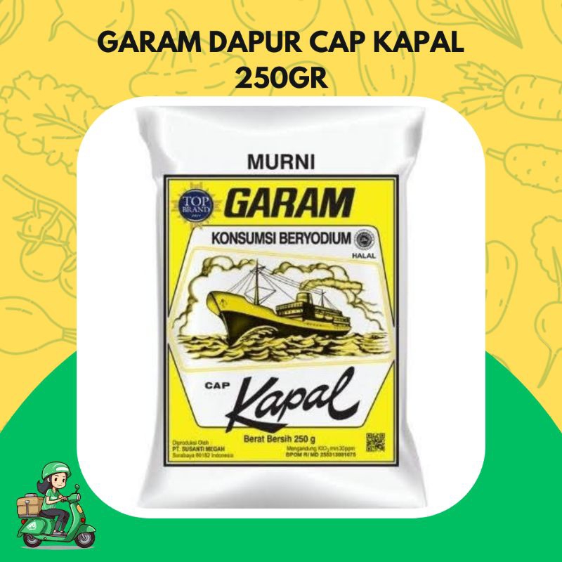 Jual Garam Dapur Garam Kapal Kemasan 250 Gram Shopee Indonesia