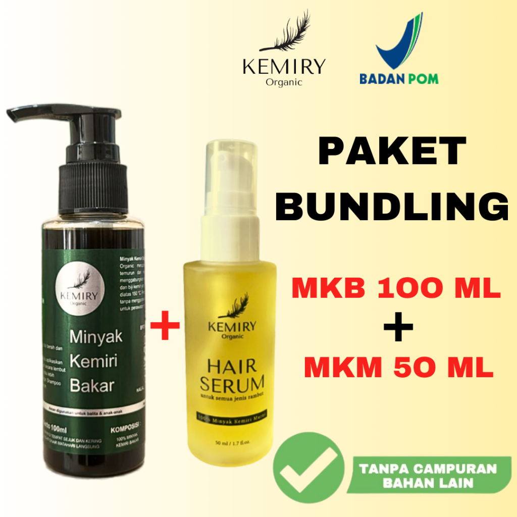 Jual Kemiry Organic Minyak Kemiri Penumbuh Rambut Rontok Paket