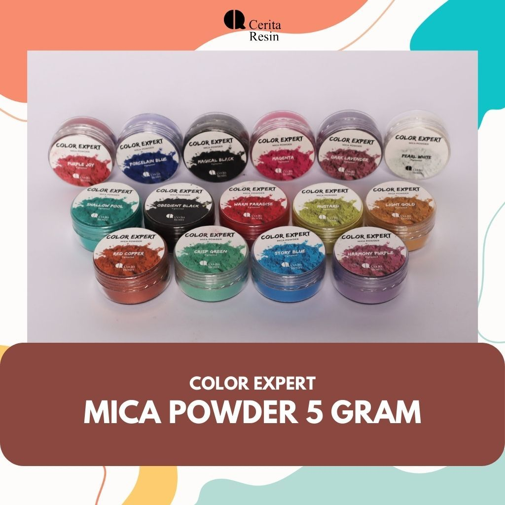 Jual Mica Powder 5 Gram Pewarna Resin Nail Art Pewarna Kerajinan