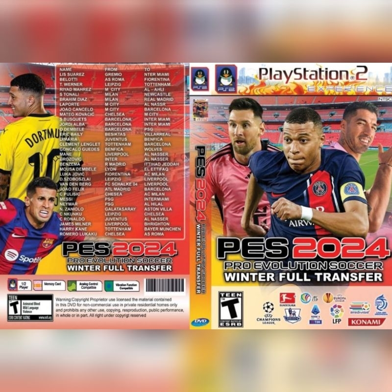 Jual Kaset Game Ps Pes Full Update Transfer Shopee