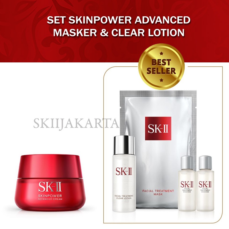 Jual Sk Ii Skii Sk Ii Sk Paket Perawatan Wajah Skinpower Advanced Dan