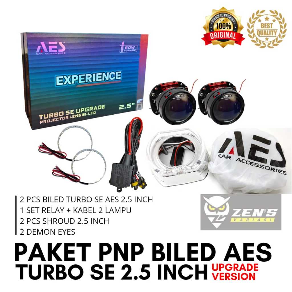 Jual Paket Hemat Combo Biled Aes Turbo Experience Inch Terbaru