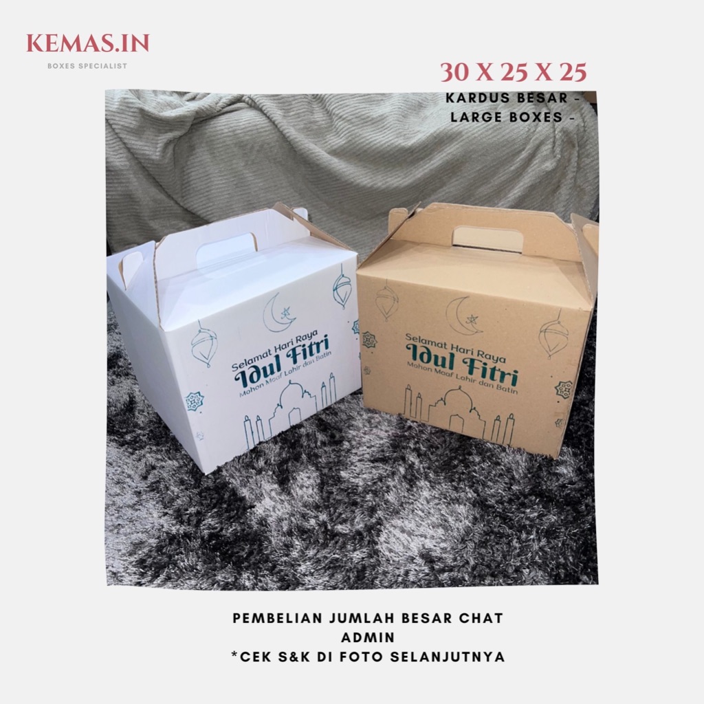 Jual Box Parcel 30x25x25 Cm Kardus Parcel Lebaran Idul Fitri