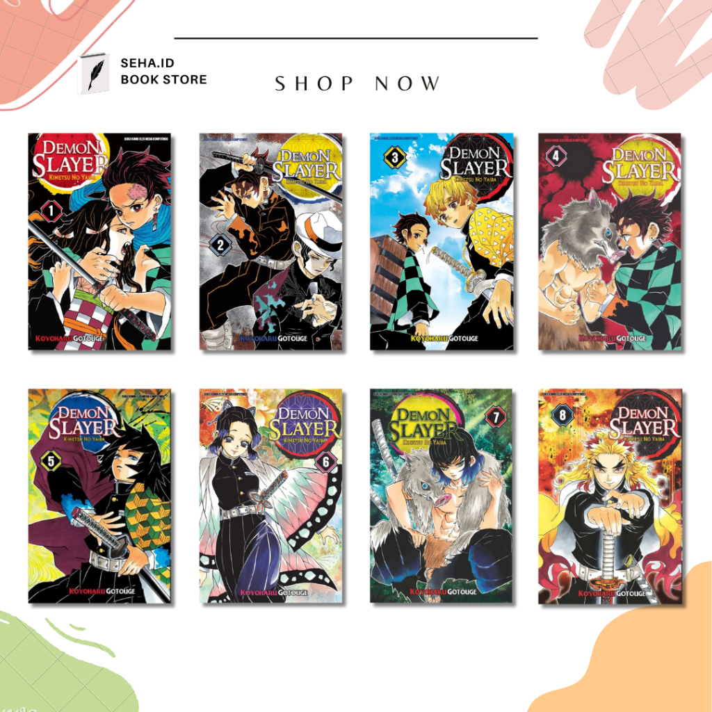 Jual Komik Manga Demon Slayer Kimetsu No Yaiba Lengkap Shopee