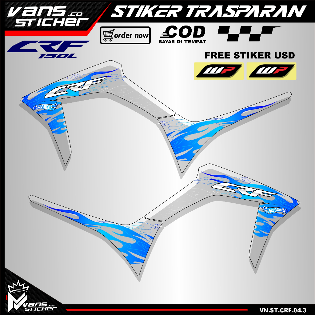 Jual Sticker Striping Transparan Crf 150 L Sticker Striping Transparan