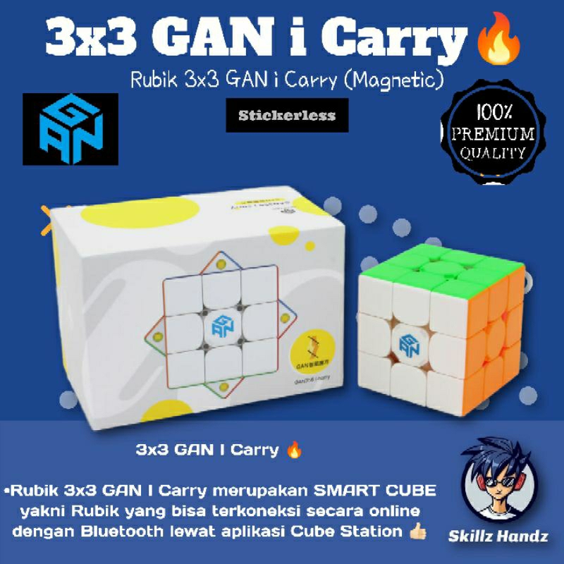 Jual Rubik X Gan I Carry Smart Cube Bluetooth Stickerless Magnetic