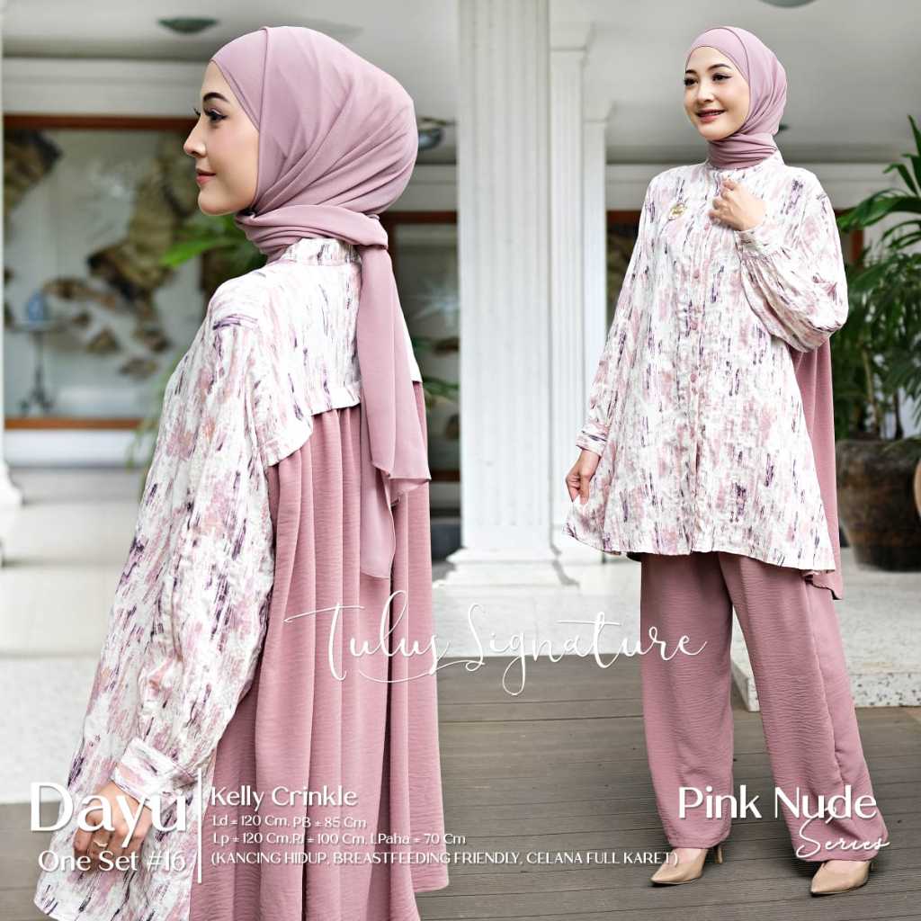 Jual Tulus Signature Setelan One Set Wanita Jumbo Kekinian Baju Ootd