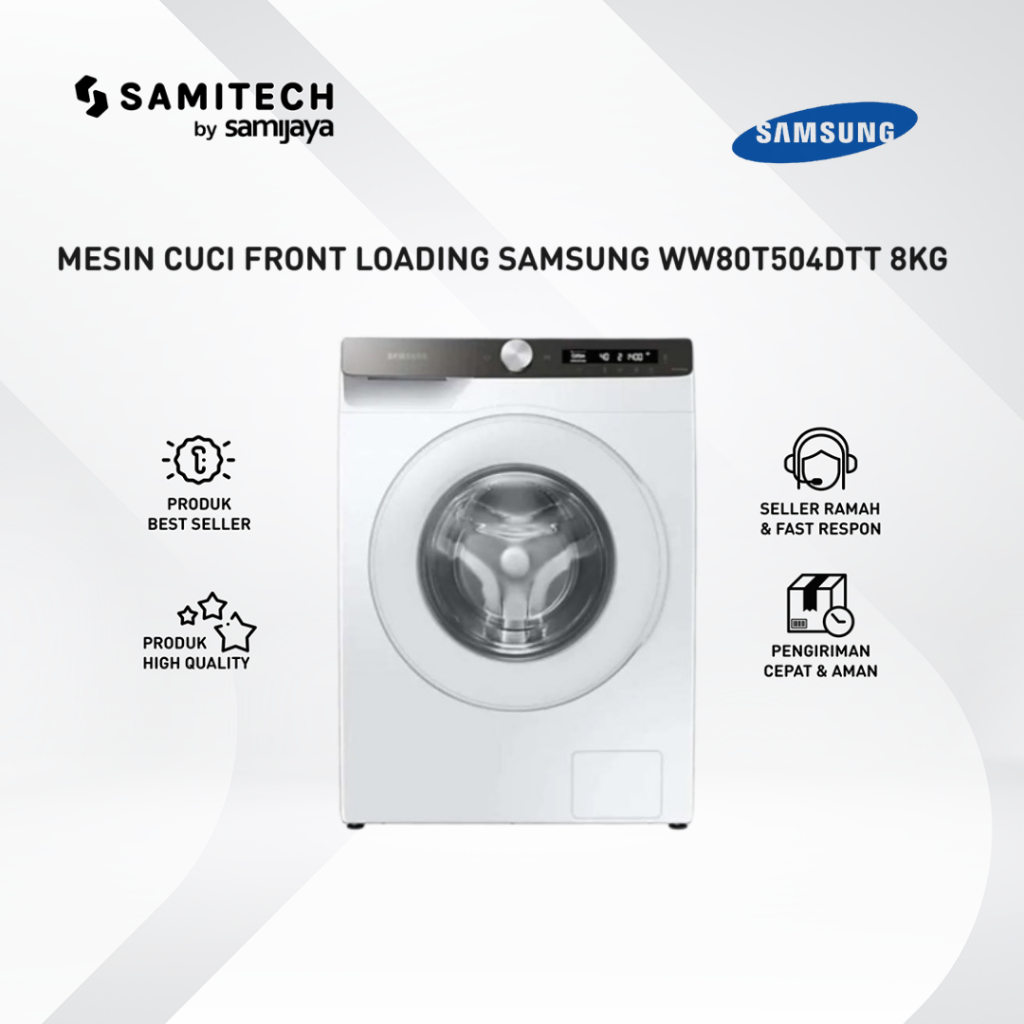 Jual MESIN CUCI FRONT LOADING SAMSUNG WW80T504DTT SE WW80T504DTT 80T504