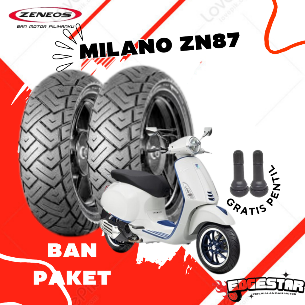 Jual Ban Zeneos Milano Tubeless Ring Sepasang Satuan Ukuran Varian