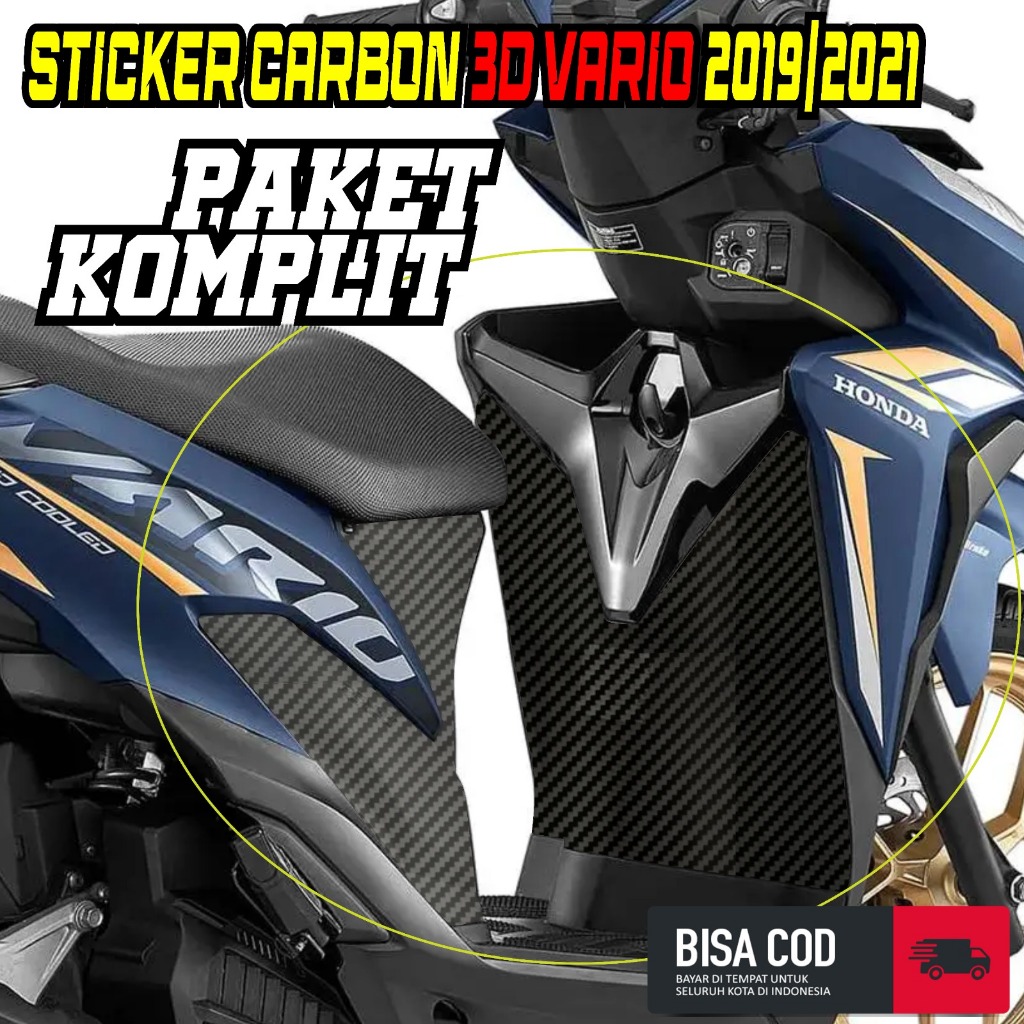 Jual STICKER STRIPING CARBON 3D PELINDUNG DASHBOARD VARIO 2019 2021