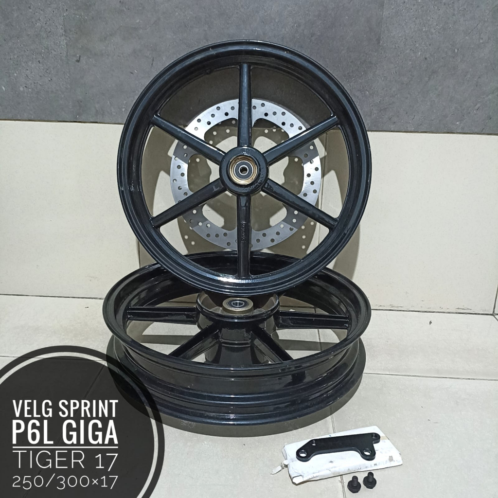 Jual Velg Racing Bintang Sprint P L Giga Tiger Hitam Shopee Indonesia